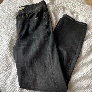 Madewell “Cruiser Straight” black jeans
